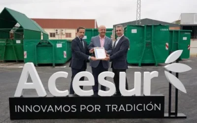Acesur obtiene el sello ‘De Residuos a Recursos: Zero a Vertedero’ del Grupo Saica